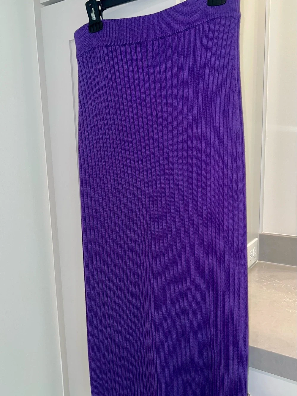 MAX MARA Purple Ribbed Two Piece Skirt Set-LIKE NEW